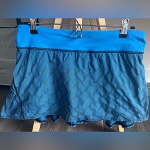 LULULEMON PACE SETTER SKORT 8T, RARE PATTERN